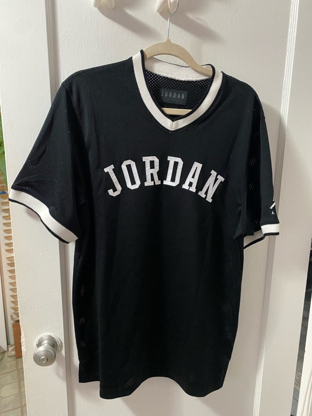 Jordan Men’s Black Jersey with White Trim